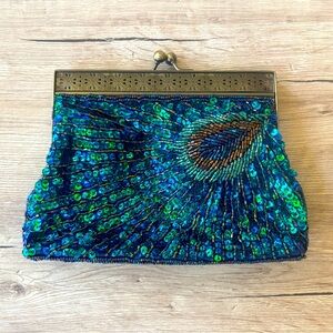 Beaded Clutch 🦚